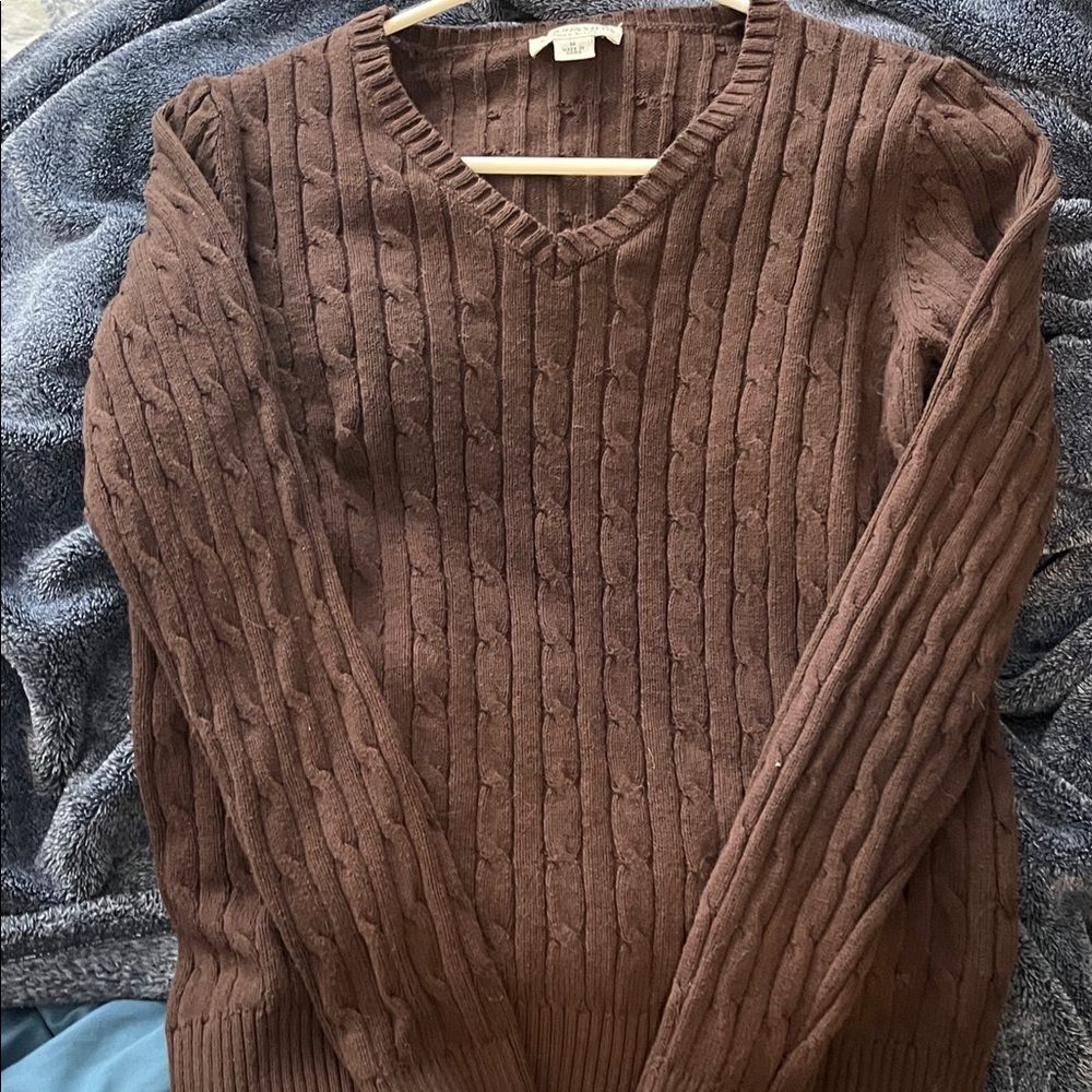 St. John's Bay Chocolate V-Neck Sweater
